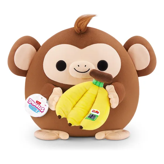 Zuru Snackles Peluche Mono Dole 40 Cm Squishy Ultra Suave Color Monkey And Dole