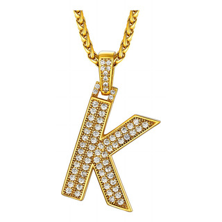 Colar Com Pingente Inicial Masculino E Feminino A-z De 26 Le Colar Com Pingente Inicial Masculino E Feminino A-z De 26 Le