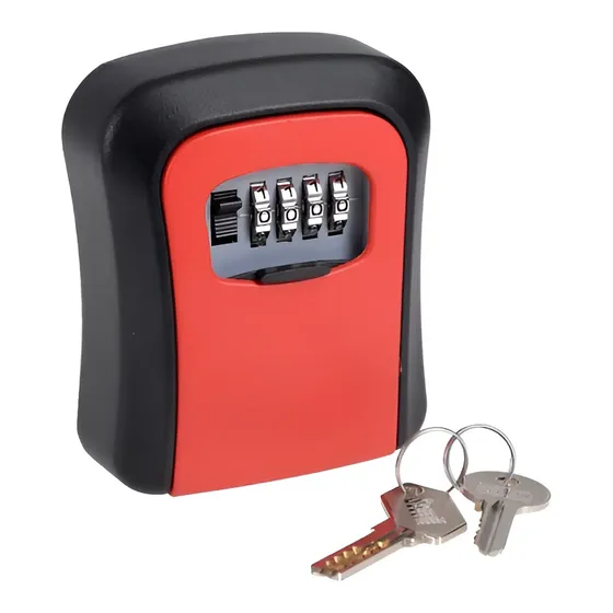 Caja Fuerte Metal Almacenamiento Llaves En Pared +8 Colores Rojo