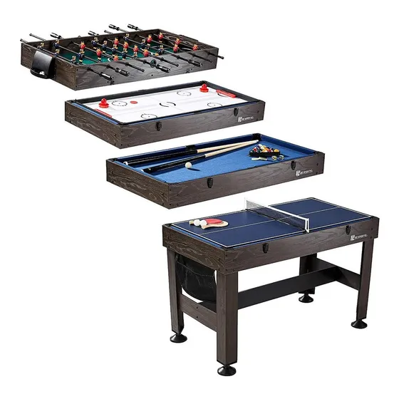 Mesa De Juegos 4 En 1 Barrington, Futbolito, Billar Y Más