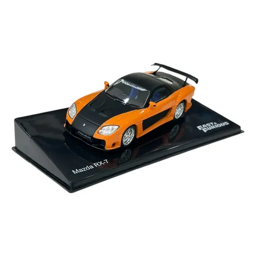 Miniatura Carro Mazda RX-7 FD Velozes e Furiosos 1:43 Laranja