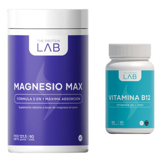 Magnesio 5 En 1 En Polvo + Vitamina B12 | The Protein Lab Magnesio 5 En 1 En Polvo + Vitamina B12 | The Protein Lab