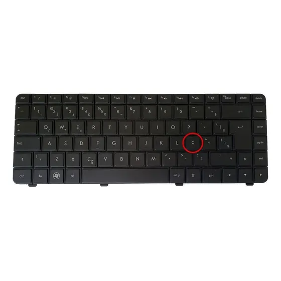 Teclado Notebook Hp G42 Compaq Cq42 Aeax1600110 Pavilion Br Cor Preto