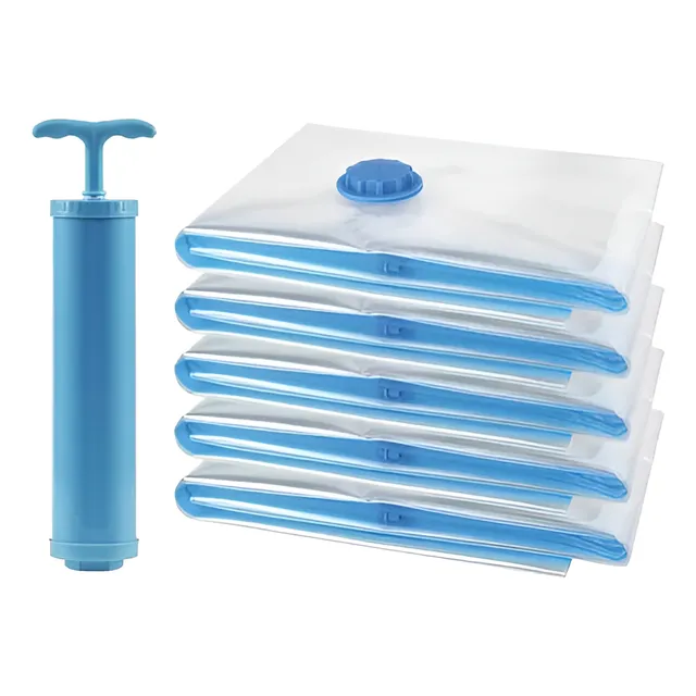 Pack X 5 Bolsas Al Vacío 70x100 + Succionador Manual Gratis
