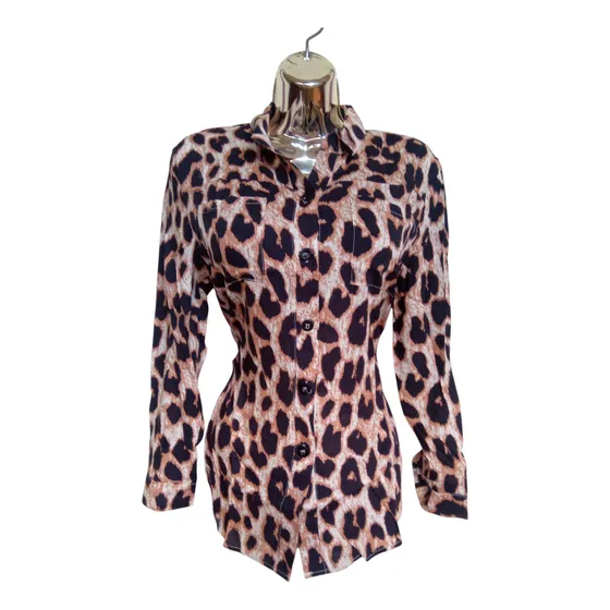 Camisas Manga Larga Estampadas Para Dama