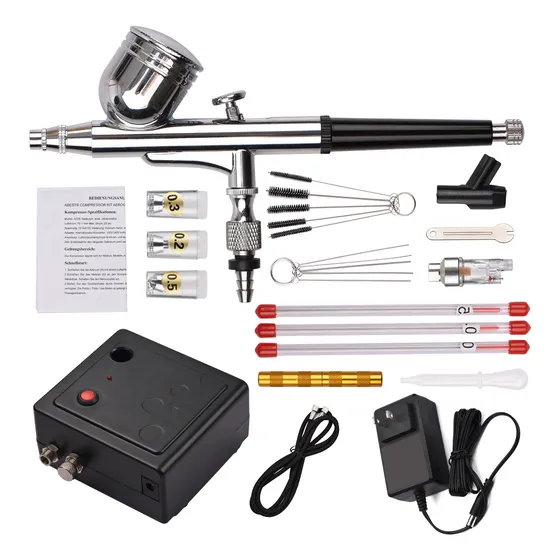 Mini Kit De Aerógrafo Con Set De Limpieza De Aerógrafo Reemp