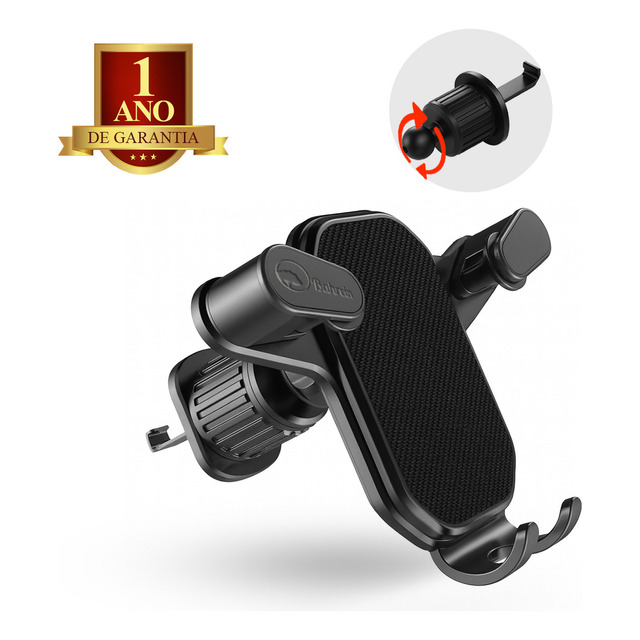 Suporte Veicular Para Celular Com Fixação Saída De Ar Giro 360 Graus Ajustável Compatível ...