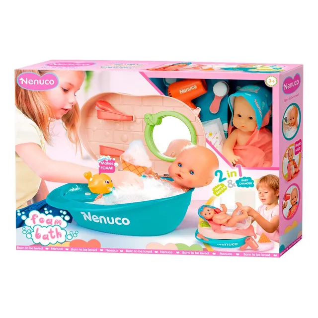 Muñeca Bebe Nenuco Baño De Espuma
