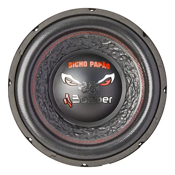 Subwoofer Boogeybug, 12 Swbp, 800 vatios, 4+4 ohmios, color bombardero, negro