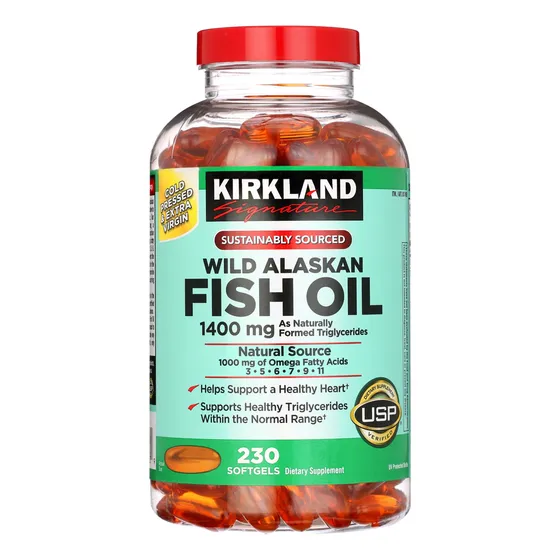 Aceite De Pescado 1400 Mg Wild Alaskan Kirkland Signature 23
