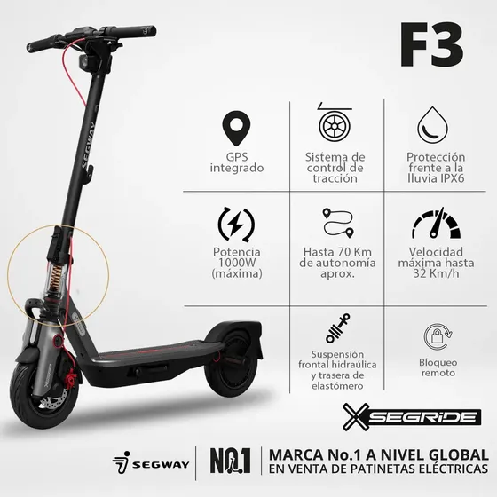 Patineta Eléctrica Segway F3