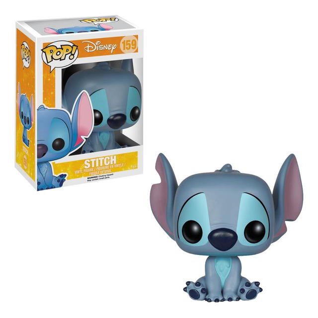 Boneco Funko Pop! Disney Lilo & Stitch Stitch Sentado 9cm Candide