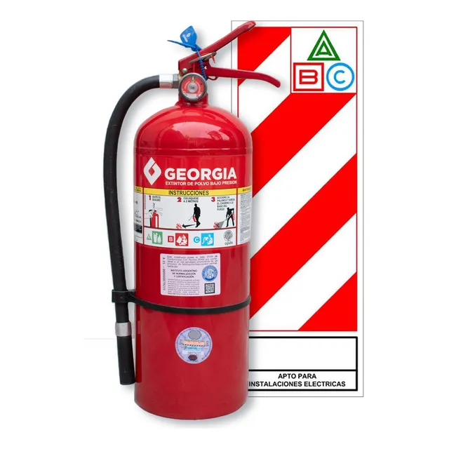 Matafuego Georgia 5 Kg Polvo Quimico Fuegos Abc Iram