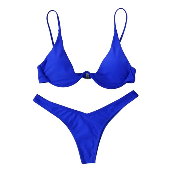 Bikini Con Push Up Corte Alto