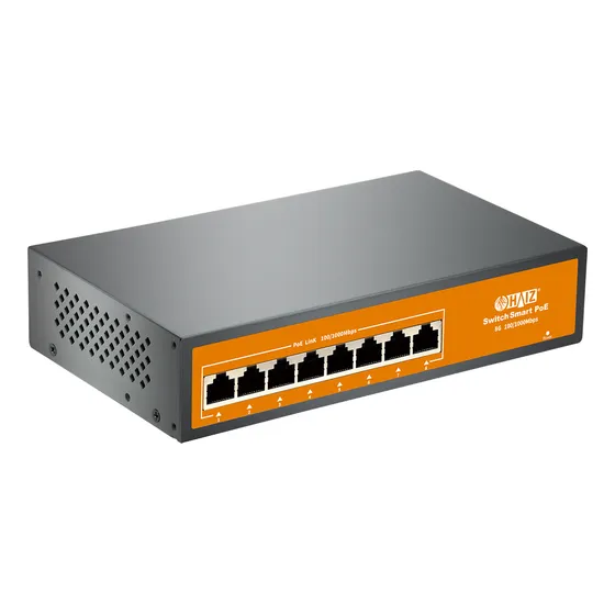 Switch Poe 8 Portas Suite Giga 10/100/1000mbps Haiz HZ-1008GBPOE-A