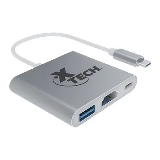 Adaptador Xtech  Multipuerto Usb Tipo C 3 En 1 