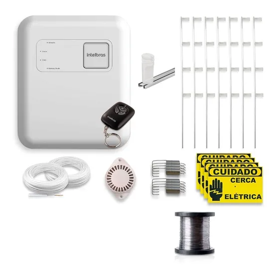 Kit Cerca Elétrica Residencial Intelbras Haste M 70 Metros
