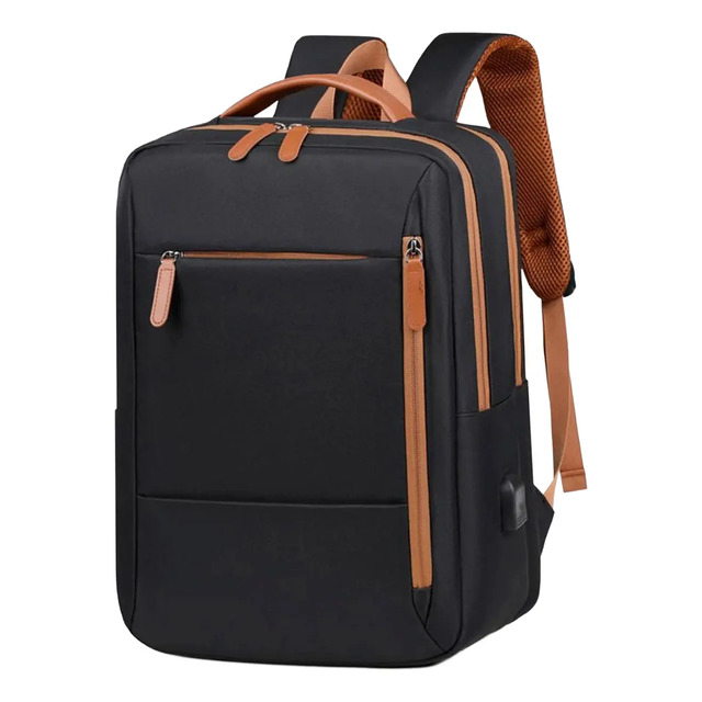 Mochila Viagem Notebook Grande Premium Reforçada Impermeável Preto Liso