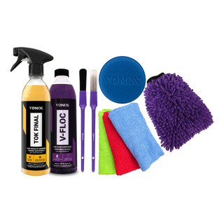 Kit Lavagem Profissional Vonixx V Floc Cera Tok Final Luva M Kit Lavagem Profissional Vonixx V Floc Cera Tok Final Luva M