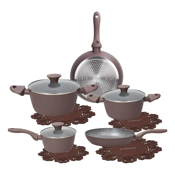 Set Baterías D/olla Antiadherente Cacao Tognana 
