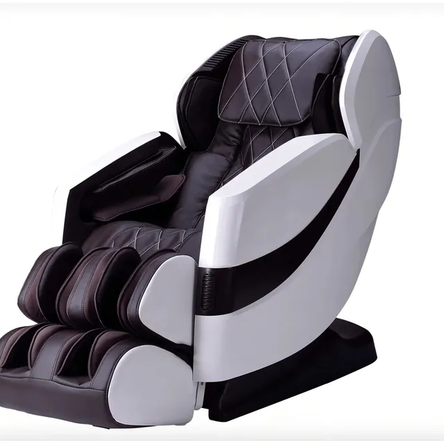 Sillón De Masaje Cozzia Cz-357 Con Gravedad Cero Y Presión Color Blanco Con Cafe