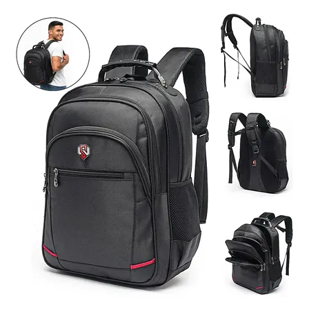 Mochila Executiva Semi Impermeável Notebook Cabo De Aço