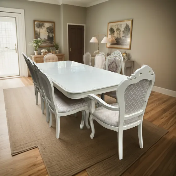 Comedor Rectangular Expandible Blanco