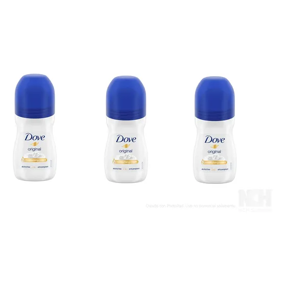 Desodorante Roll On Dove Original Pack X3