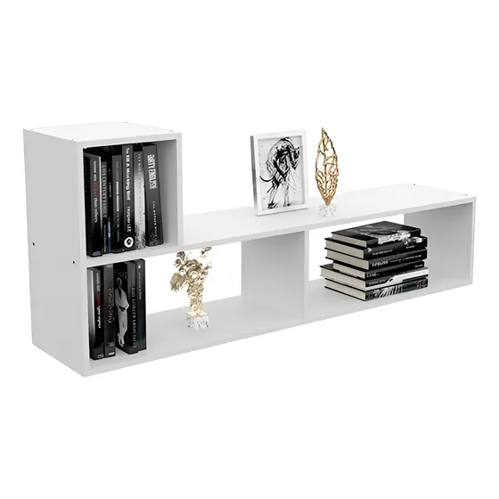 Modulo Rack L Biblioteca Mueble Tv Modular Living Comedor