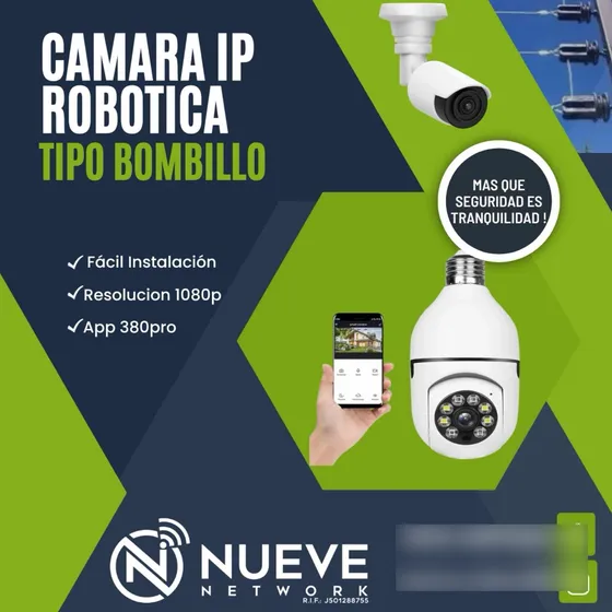 Cámara Bombillo Ip Wifi  Robótica Somos Tienda Aragua
