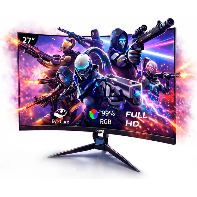 Monitor Curvo 27 Pulgadas Hdmi Full Hd Pantalla 180 Hz Negro