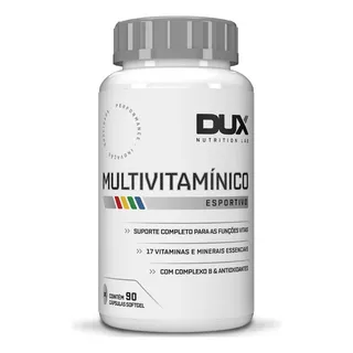 MultivitamĂnico - Pote 90 CĂĄpsulas Dux Nutrition Sabor Sem Sabor Tamanho Natural MultivitamĂnico - Pote 90 CĂĄpsulas Dux Nutrition Sabor Sem Sabor Tamanho Natural