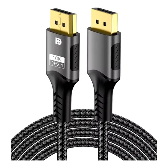 Cable Displayport 2.1 16k Macho/macho 2 Metros 30hz/360hz