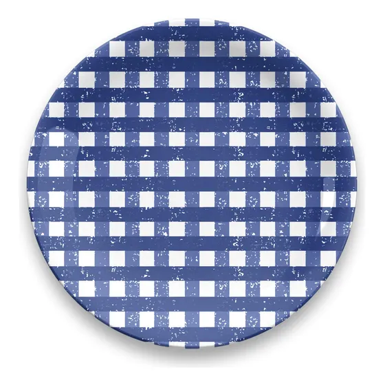 Tarhong Plato Llano Hecho Casa Guinga Azul Marino S 4 10.5 