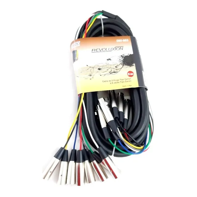 Cable Medusa Canon 8 Plugs- 8 Jacks Extencion 5m 080-863
