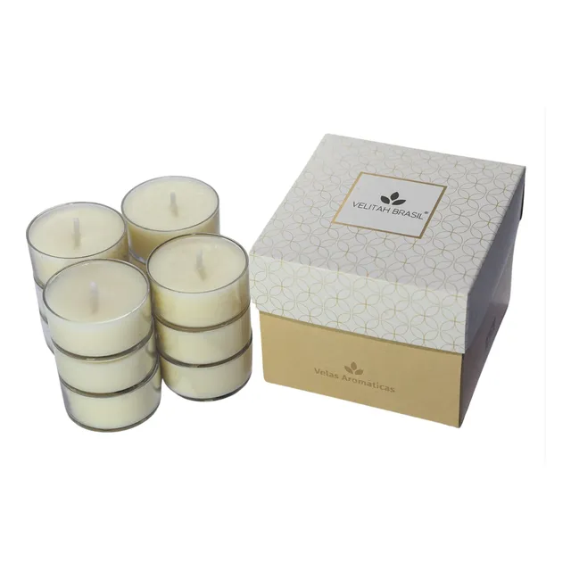 Kit Vela Aromática Premium Verbena C/12 Mini Velas Perfumada