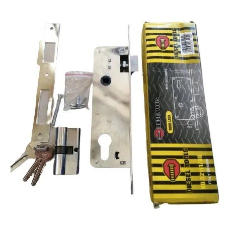 Cerradura Embutir 35mm Diesel Tools 2 Pases Con Cilindro 