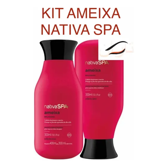 Shampoo + Cond. Nativa Spa Ameixa Brilho Imediato