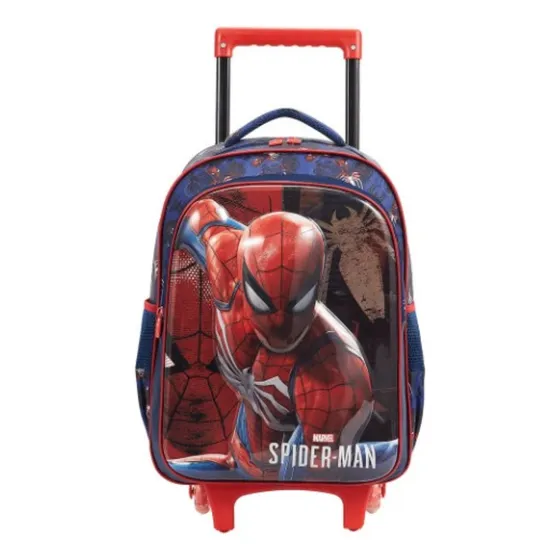 Mochila Infantil Rodinhas Escolar 16 Homem-Aranha Face - 13370