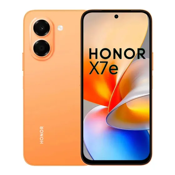 HONOR X7E 6GB RAM 256GB 50MPX AI 120HZ 4G LTE Naranja DIMM