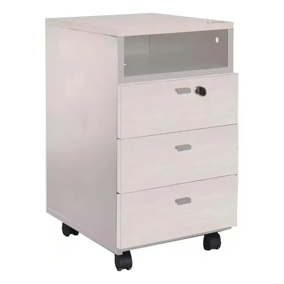 Cajonera Con Ruedas Platinum 525 Gris Andino 3 Cajones