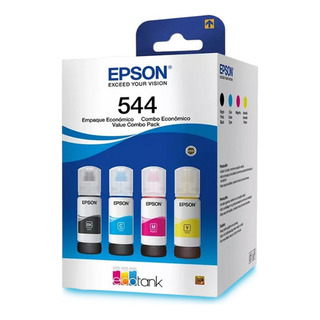 Tinta Epson T544 Para Ecotank Kit Garrafas 4 Cores Eps01 Tinta Colors Tinta Epson T544 Para Ecotank Kit Garrafas 4 Cores Eps01 Tinta Colors