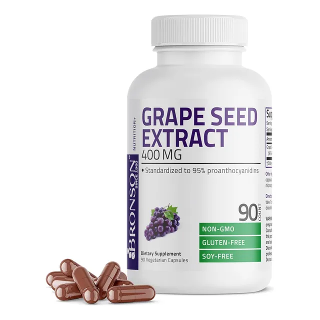 Extracto De Semilla De Uva 400 Mg Broson 90 Cápsulas
