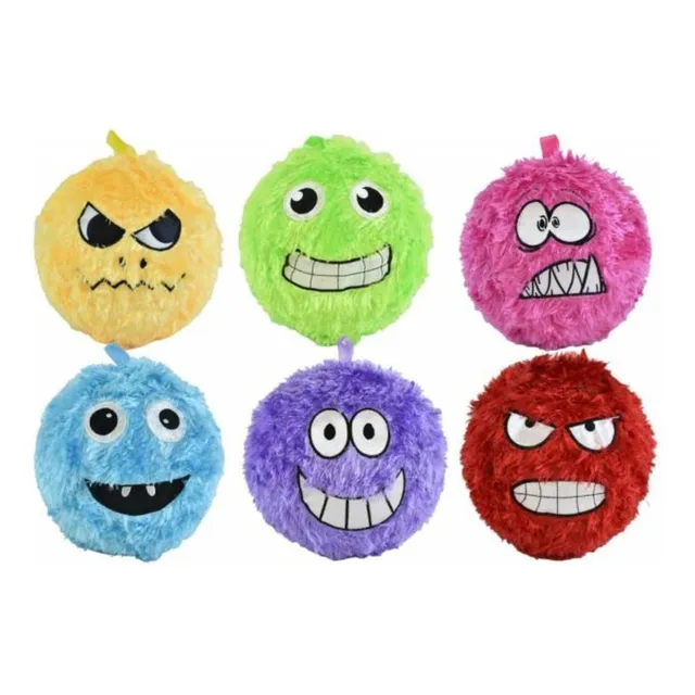 Pelotas Sensoriales Peludas De Tela Caritas 30cm