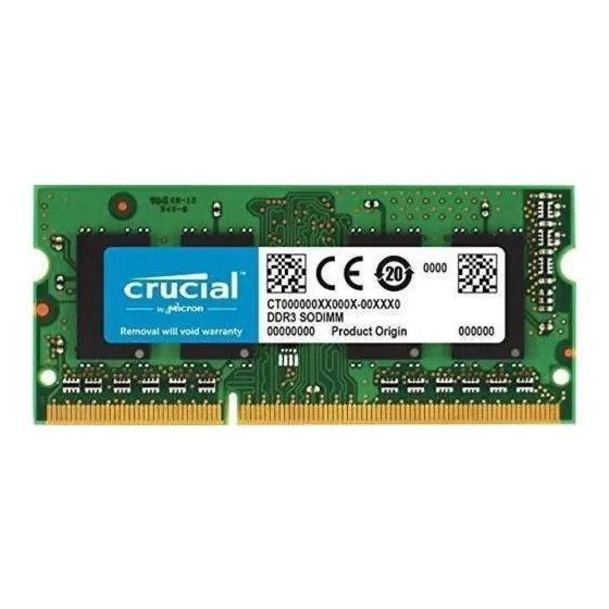 Memória RAM color verde 16GB 1 DDR3L 1600Mhz Crucial CT204864BF160B