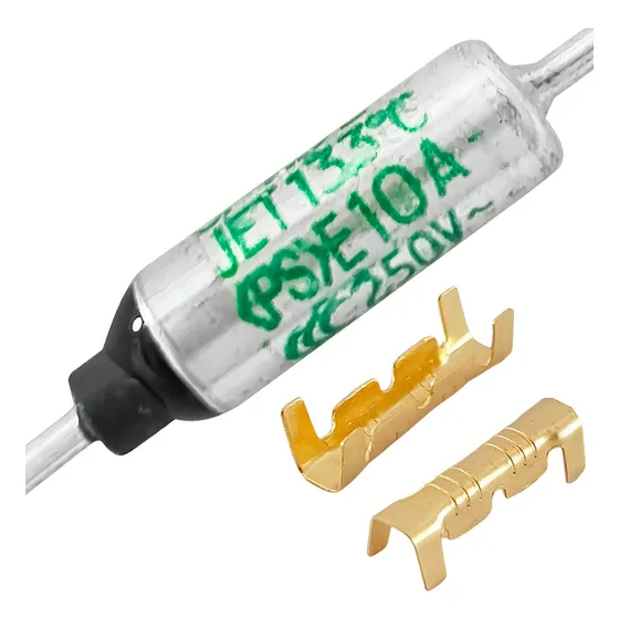 Fusível Térmico 133c 10a 250v 133 Graus 3pç +6 Terminal Luva