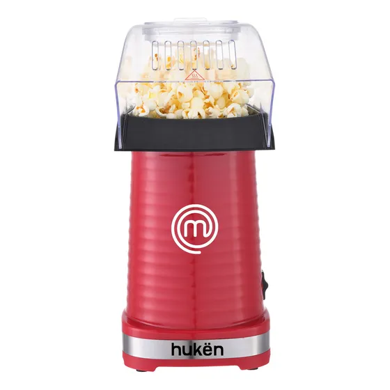 Maquina De Palomitas Sin Aceite 80g Masterchef By Hukën Color Rojo