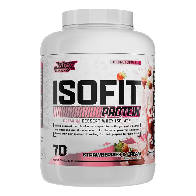 Proteína Isofit Frutilla Y Banana 5lbs - Nutrex