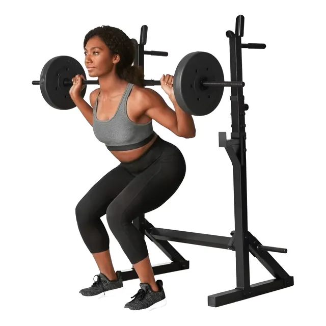 Rack Gym Jaula Rack Casero Crossfit Regulable Movil