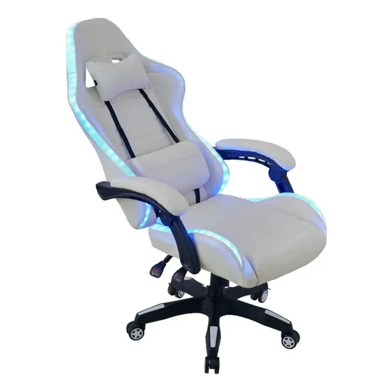 Silla Blanca Presidencial Ferrari Plus Oficina